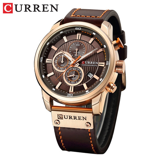 CURREN Mode Date Quartz Hommes