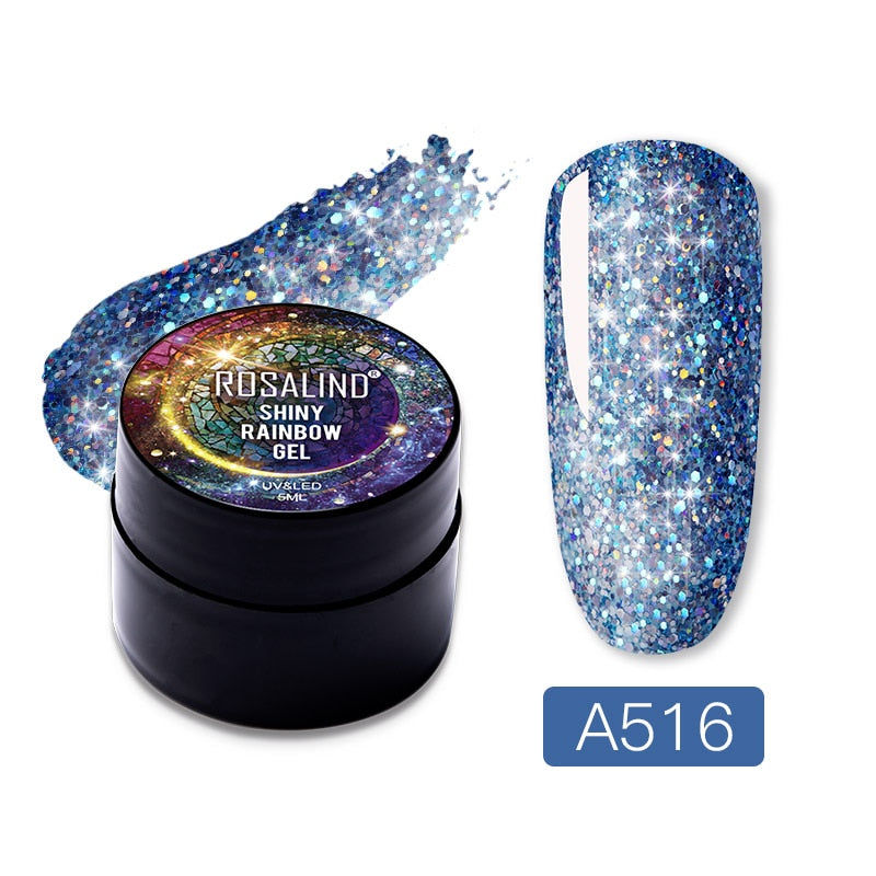 ROSALIND Gel Nail Polish Glitter