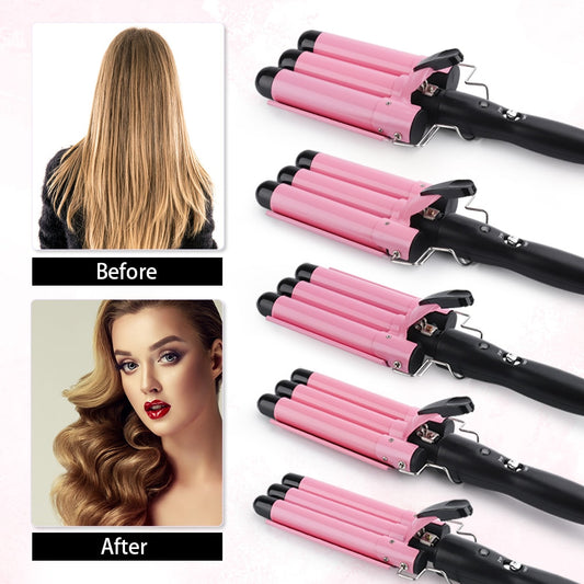 3 Barrels Hair Curling Iron Automatic