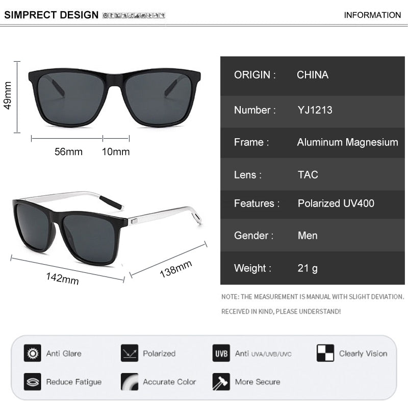 SIMPRECT Polarized Sunglasses For Men