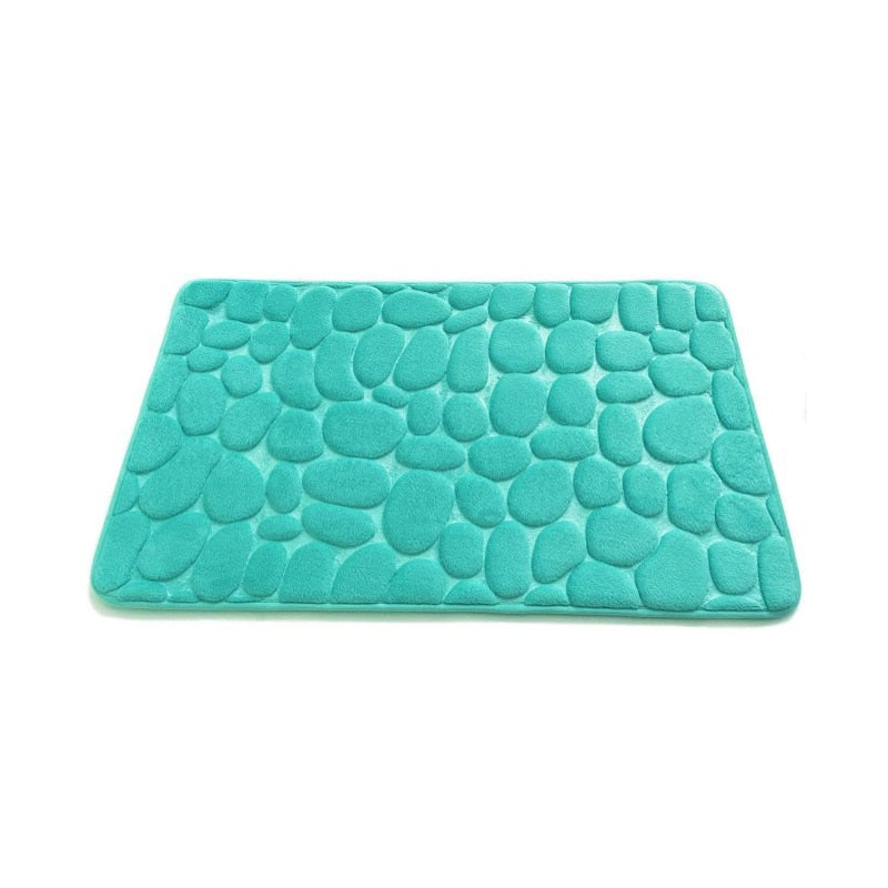 Tapis de bain en relief pavé de salle de bain tapis antidérapants dans le lavabo baignoire tapis de sol latéral salle de douche paillasson coussin en mousse à mémoire de forme