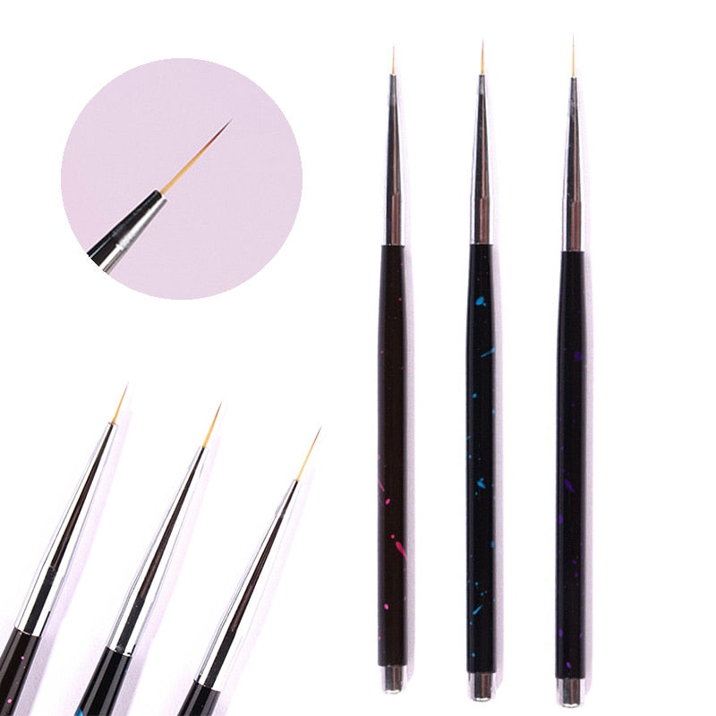 3Pcs French Stripe Nail Art Liner