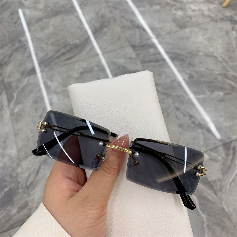 Vintage Fashion New Sunglasses Rimless