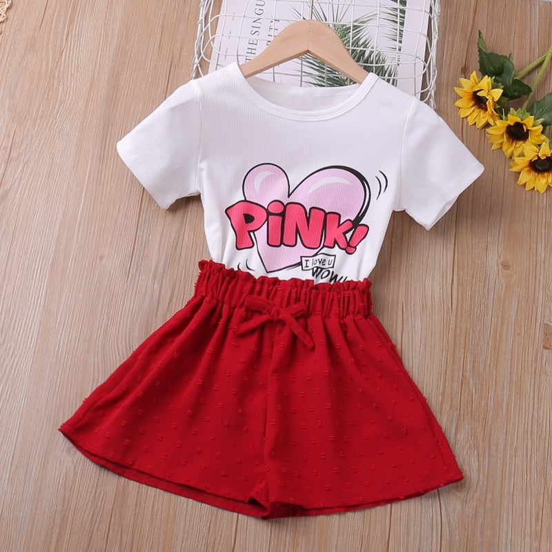 2T Girls Clothes Sets  T-Shirt+Denim