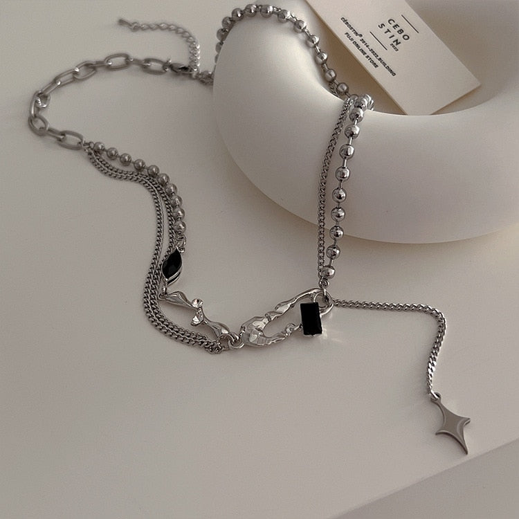 Collier Pendentif Goutte d'Eau Coeur Pêche