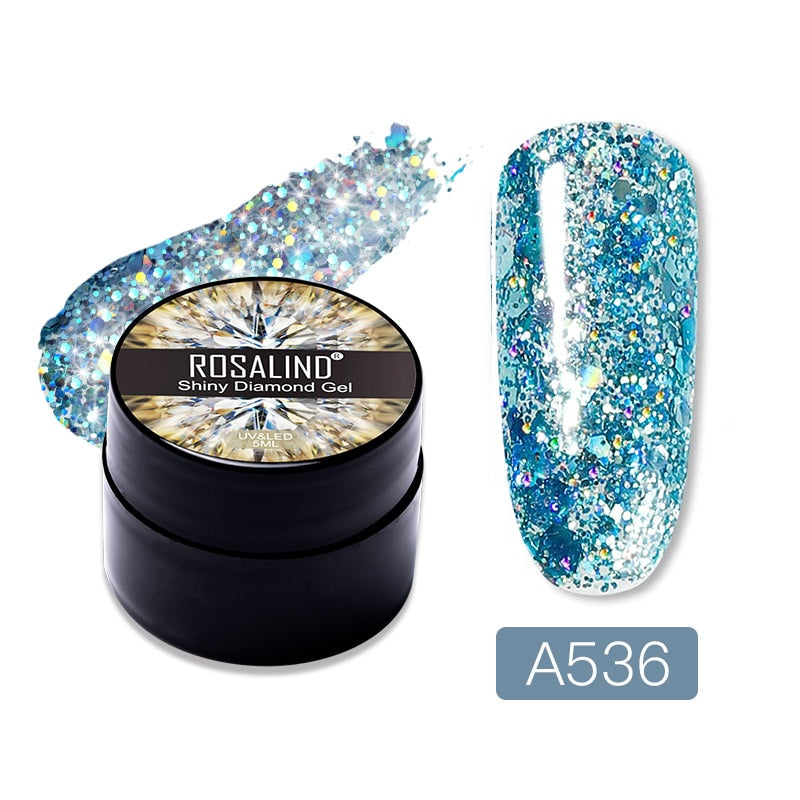 ROSALIND Gel Vernis à Ongles Paillettes