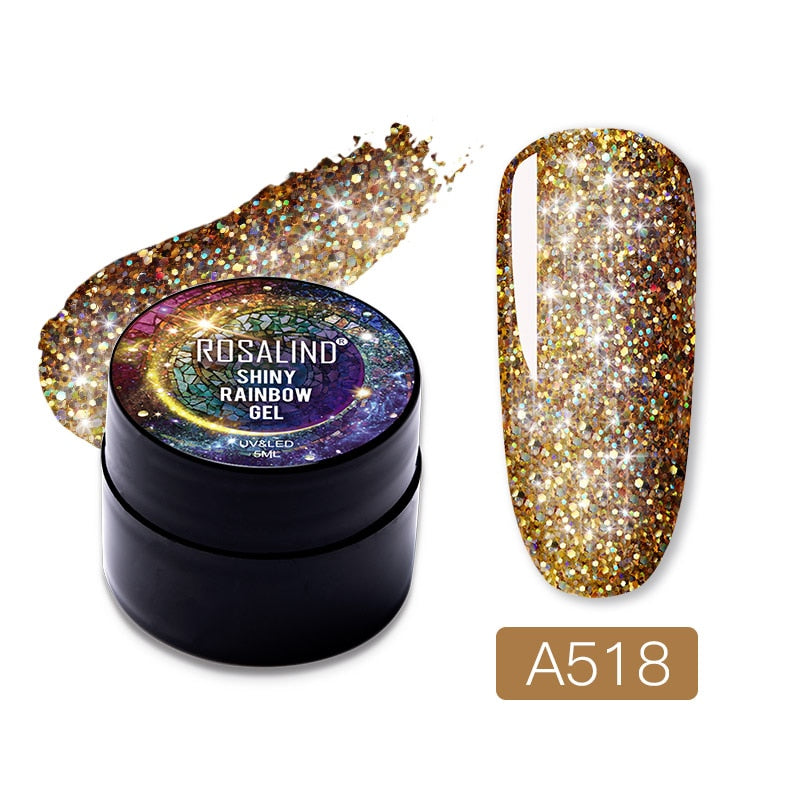 ROSALIND Gel Nail Polish Glitter