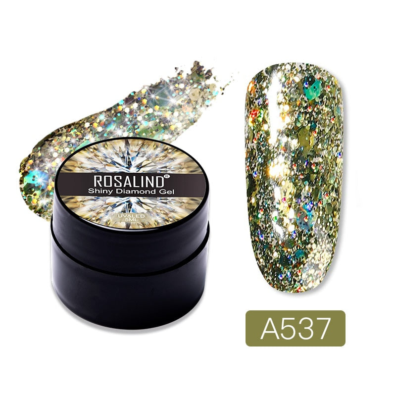 ROSALIND Gel Nail Polish Glitter