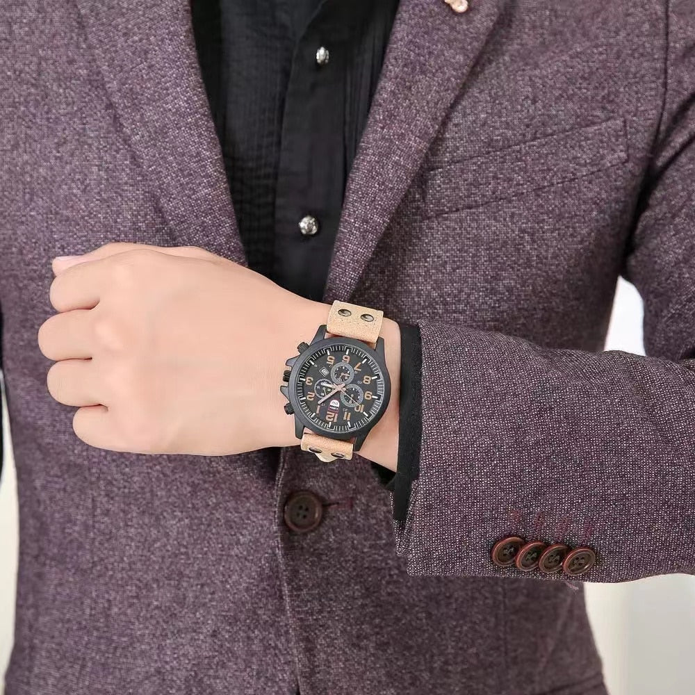 Mode de montre à quartz pour hommes