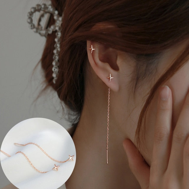 Tendance Simulation Perle Longues Boucles D'oreilles