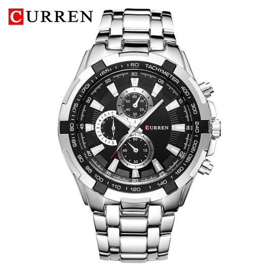 CURREN 8023 Montre à Quartz Homme Étanche