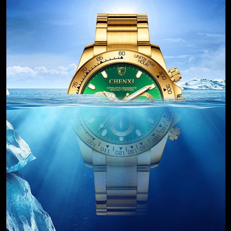 CHENXI Luxury Brand Waterproof Clock