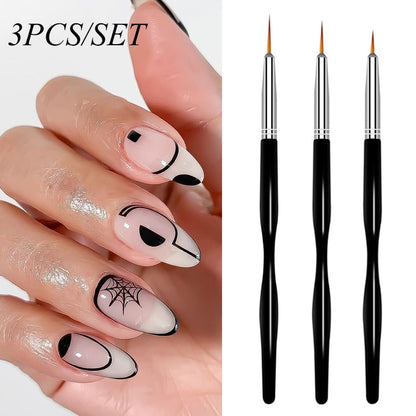 3Pcs French Stripe Nail Art Liner