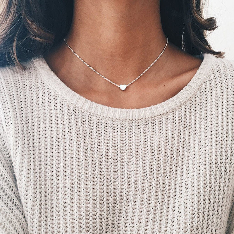 Simple Crystal Pendant Necklace