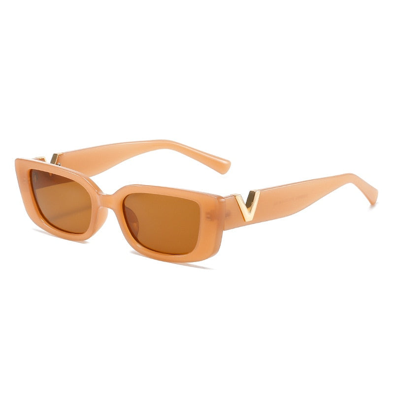 LNFCXI Retro Small Frame Cat Eye Sunglasses