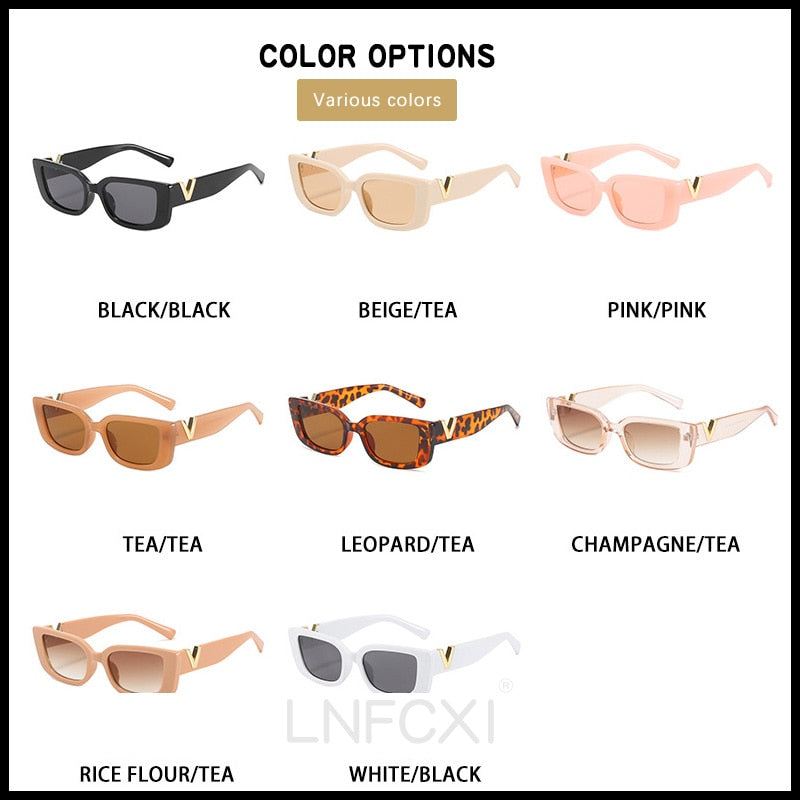 LNFCXI Retro Small Frame Cat Eye Sunglasses