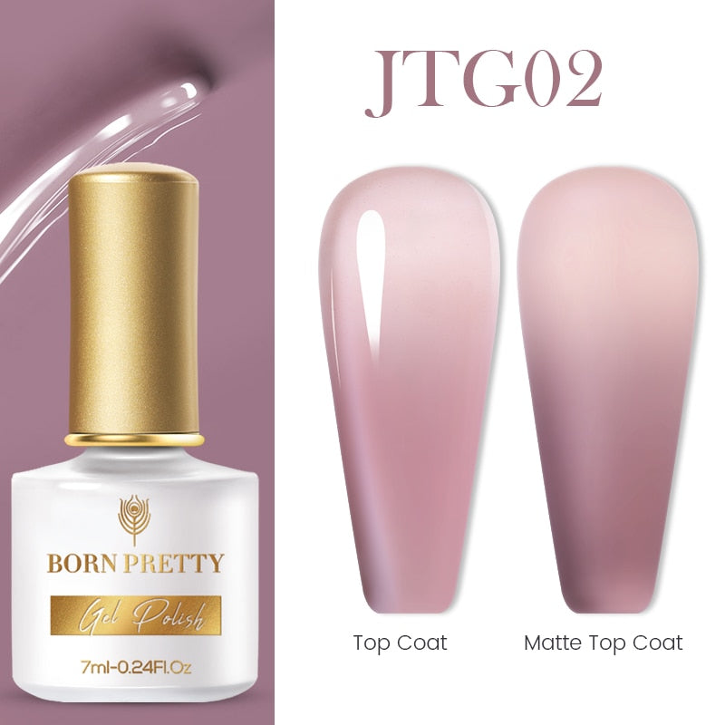 BORN PRETTY Milky Pink Gel Nail Polish