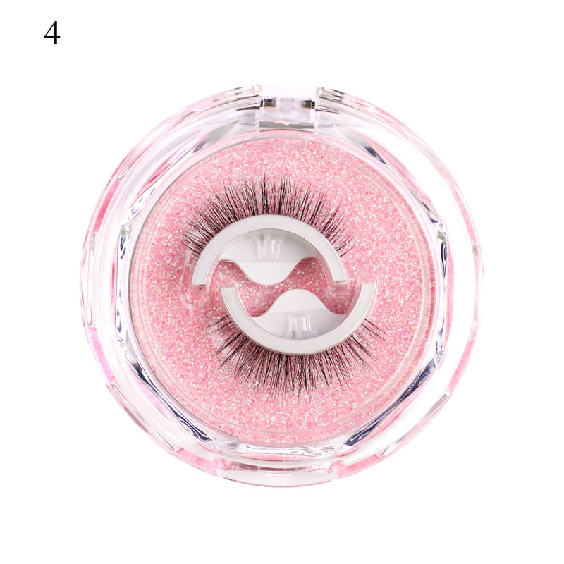 1Pair Reusable Self-adhesive False Eyelashes