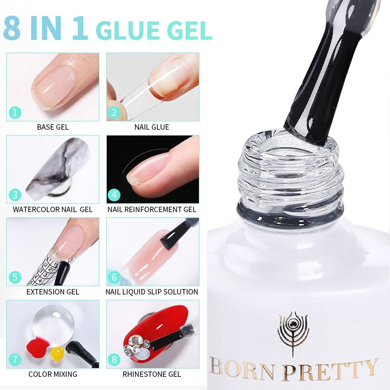 BORN PRETTY Milky Pink Gel Nail Polish