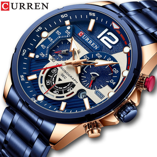 CURREN Montres Homme Sport Quartz