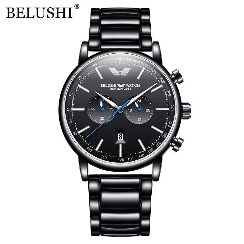 BELUSHI Mens Watches Stainless Steel