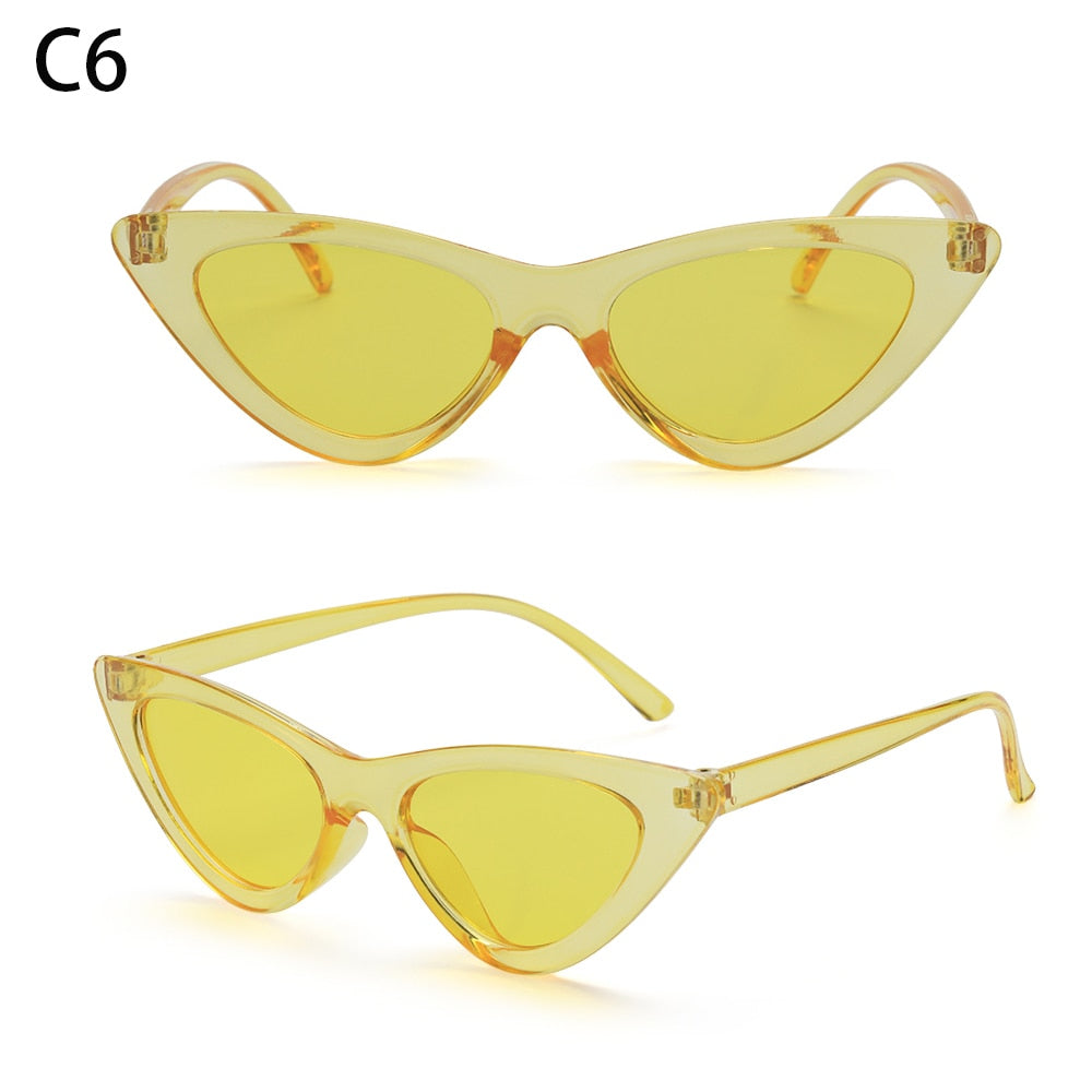 1PC lunettes de soleil triangle oeil de chat sexy