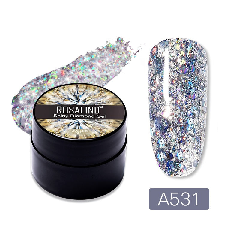 ROSALIND Gel Nail Polish Glitter