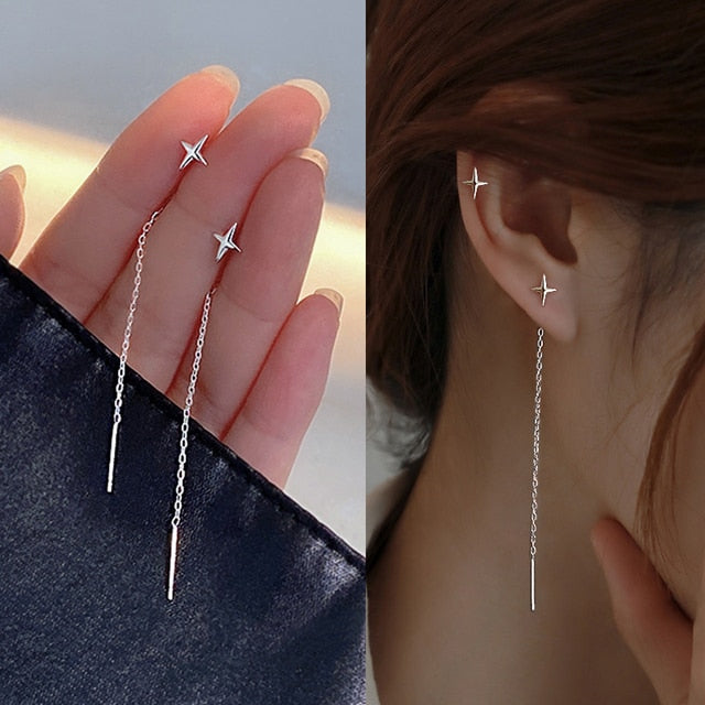 Tendance Simulation Perle Longues Boucles D'oreilles