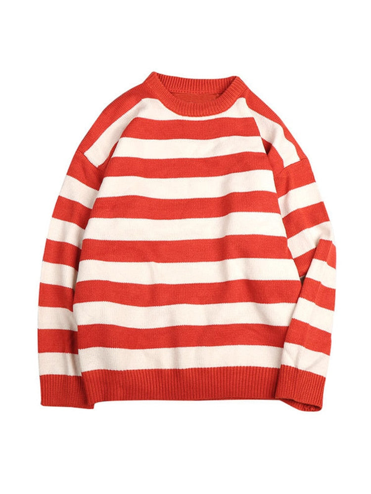 Striped Sweater Women Casual Oversized