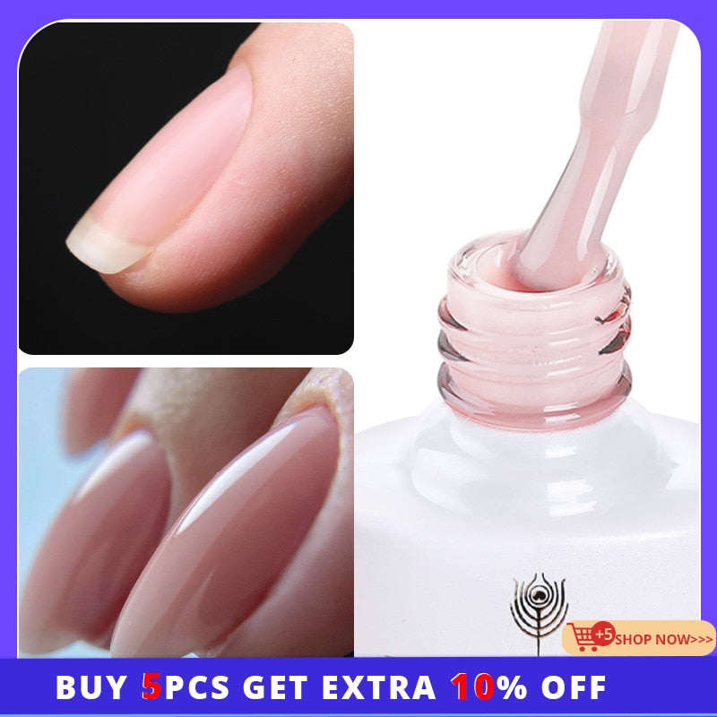 BORN PRETTY Milky Pink Gel Nail Polish