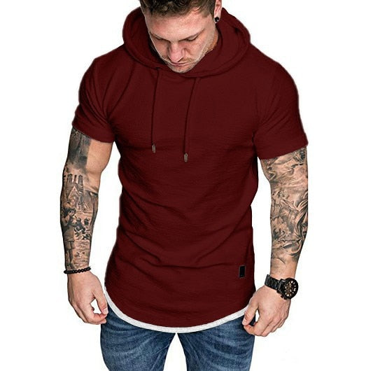 Hoodies Sweatshirts Short Sleeve Men