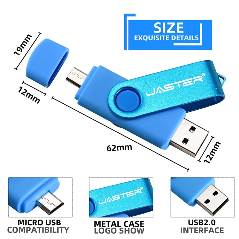 JASTER  USB Flash Drive OTG  64gb 32gb 16gb ...