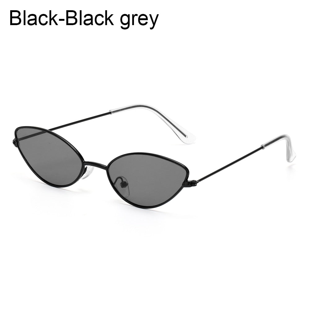 1PC Unisex Retro Small Frame Oval Sunglasses