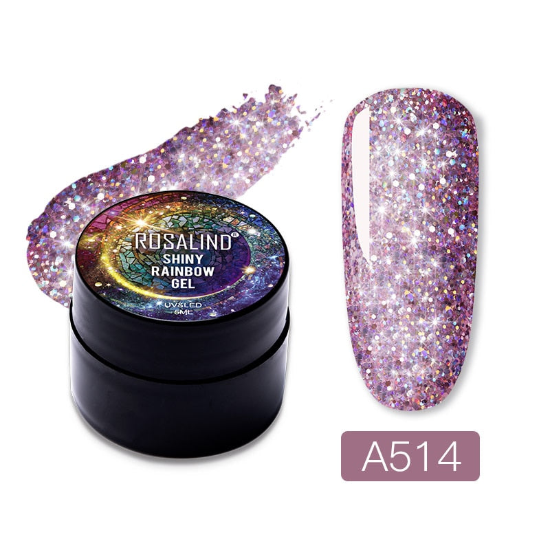 ROSALIND Gel Vernis à Ongles Paillettes