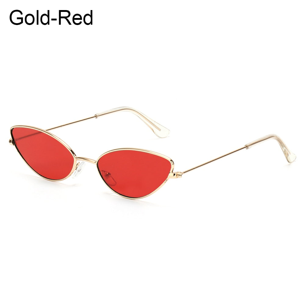 1PC Unisex Retro Small Frame Oval Sunglasses