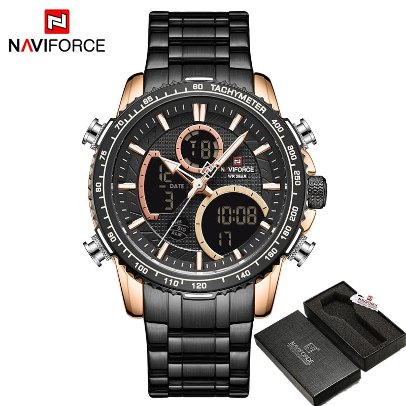 NAVIFORCE Montre Homme Marque de Luxe