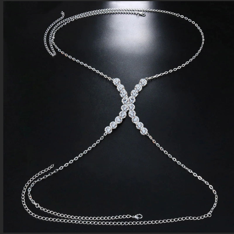 Stonefans Chest Bracket Bras Chain