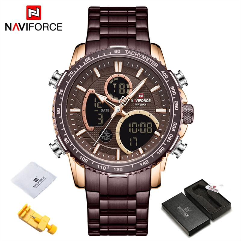 NAVIFORCE Montre Homme Marque de Luxe