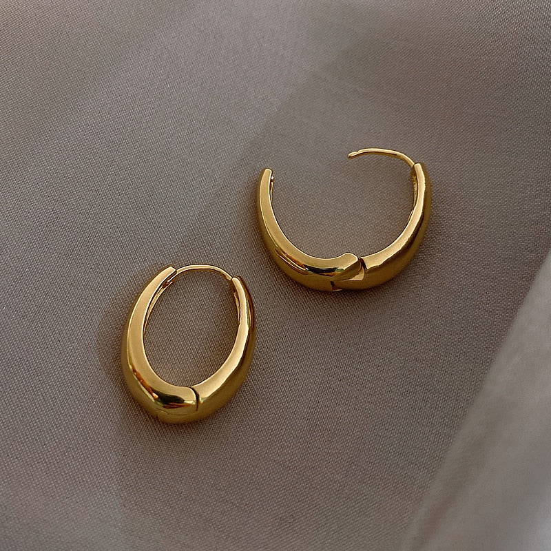 Classic Copper Hoop Earrings