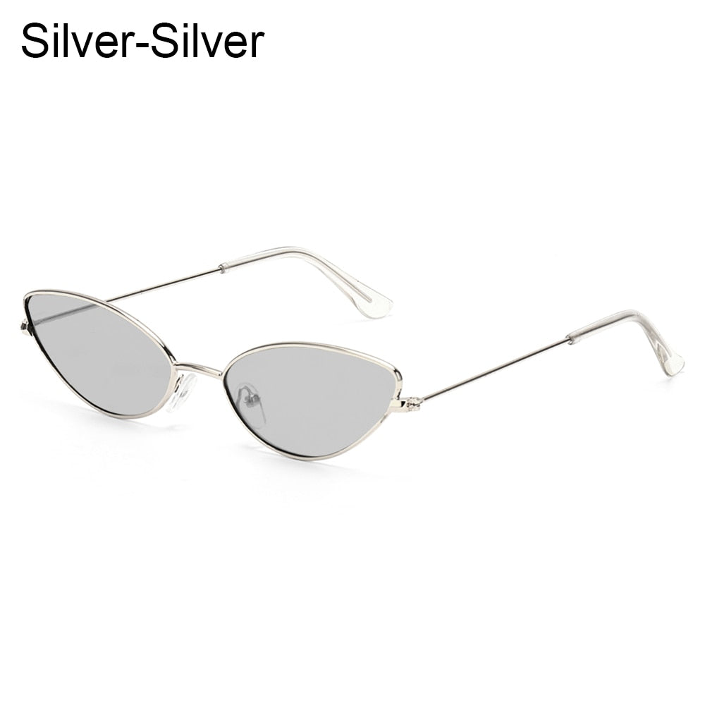 1PC Unisex Retro Small Frame Oval Sunglasses