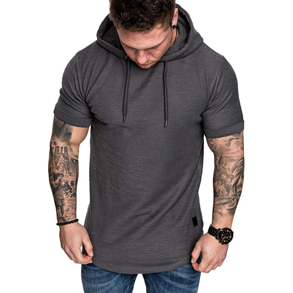 Hoodies Sweatshirts Short Sleeve Men