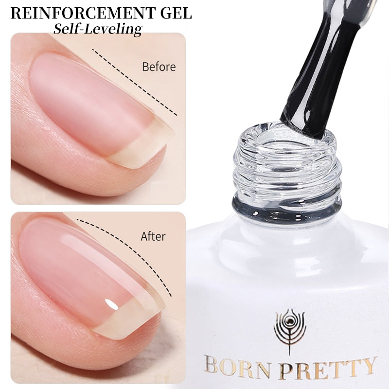 BORN PRETTY Vernis à Ongles Gel Rose Laiteux