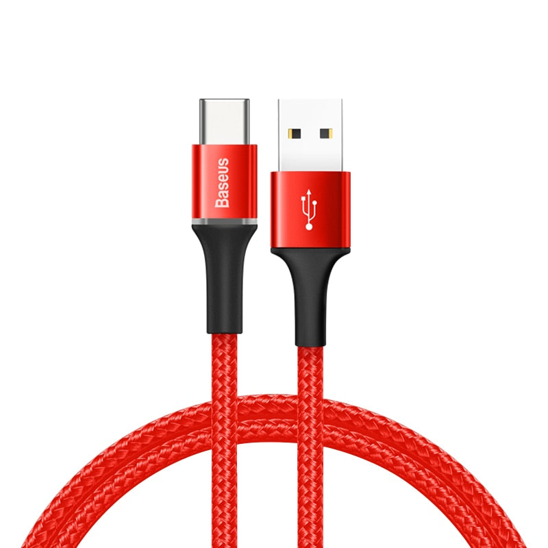 Baseus LED USB Type C Cable For Samsung S20 S21 Xiaomi...