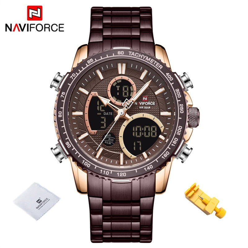 NAVIFORCE Montre Homme Marque de Luxe