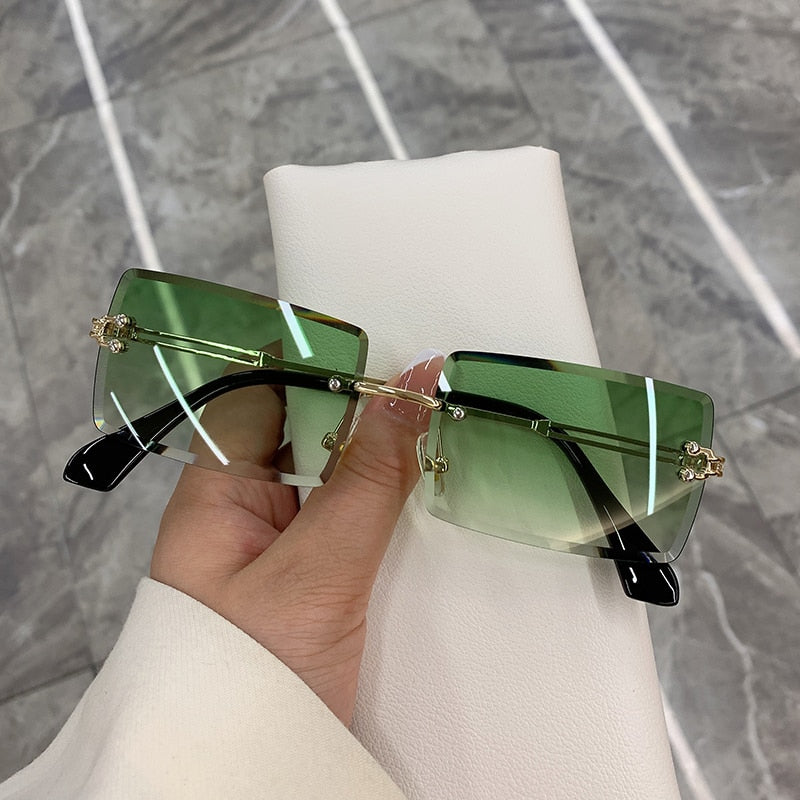 Vintage Fashion New Sunglasses Rimless