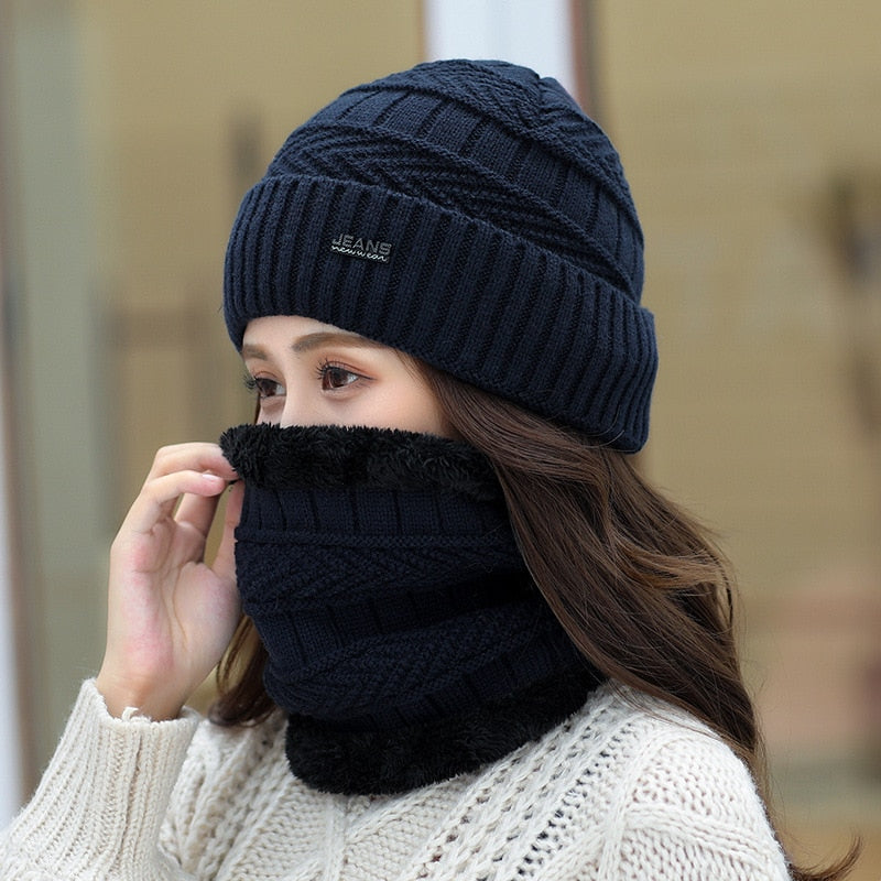 Ensembles de bonnets de ski en laine pour femmes