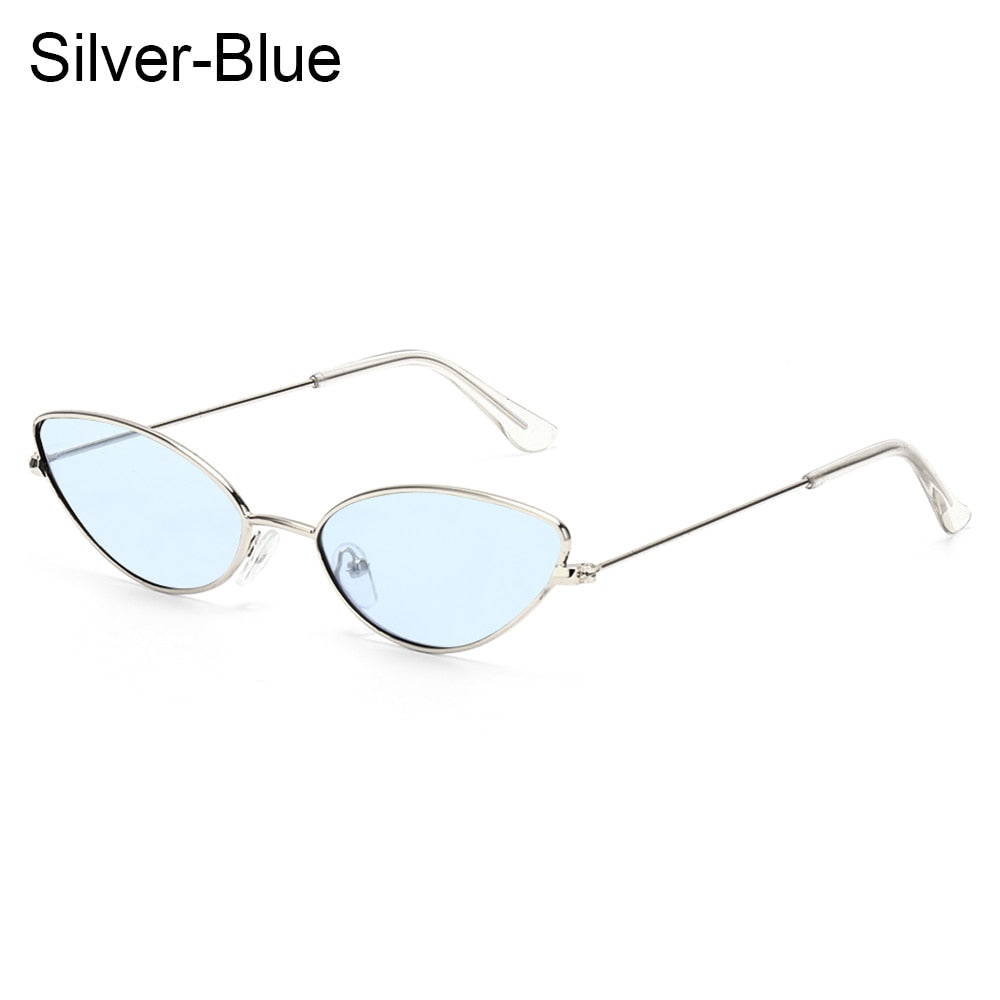 1PC Unisex Retro Small Frame Oval Sunglasses