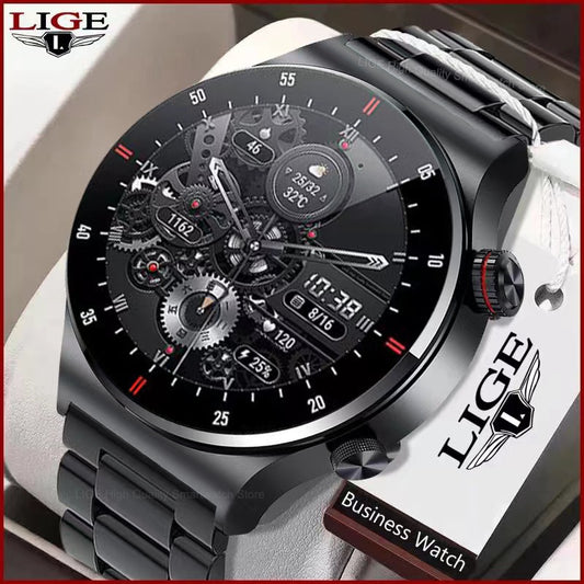 LIGE ECG+PPG Bluetooth Call Smart Watch