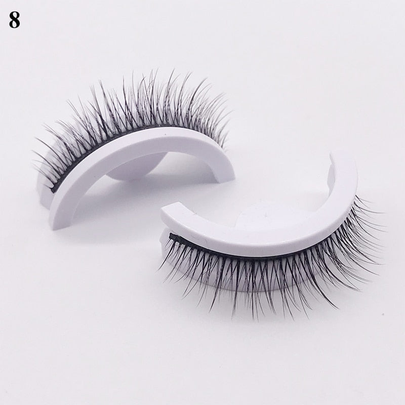 1Pair Reusable Self-adhesive False Eyelashes