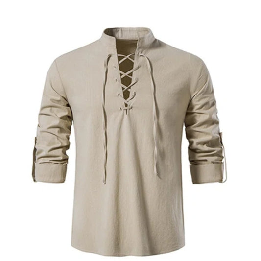 V-neck shirt Top men Casual